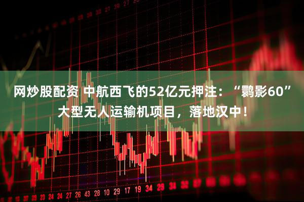 网炒股配资 中航西飞的52亿元押注:“鹮影60”大型无人运输机项目,落地汉中!